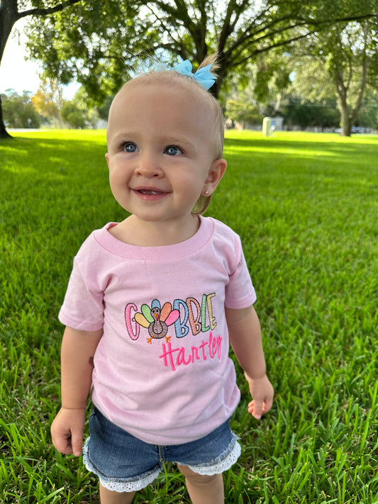Gobble Gobble - Kids Thanksgiving Tee